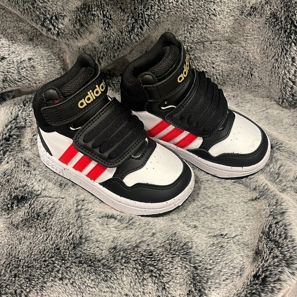 Toddler adidas high top sneakers